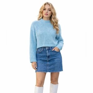 ✨ Sincerely Jules Chunky Knit Cropped Sweater – Size Small ✨